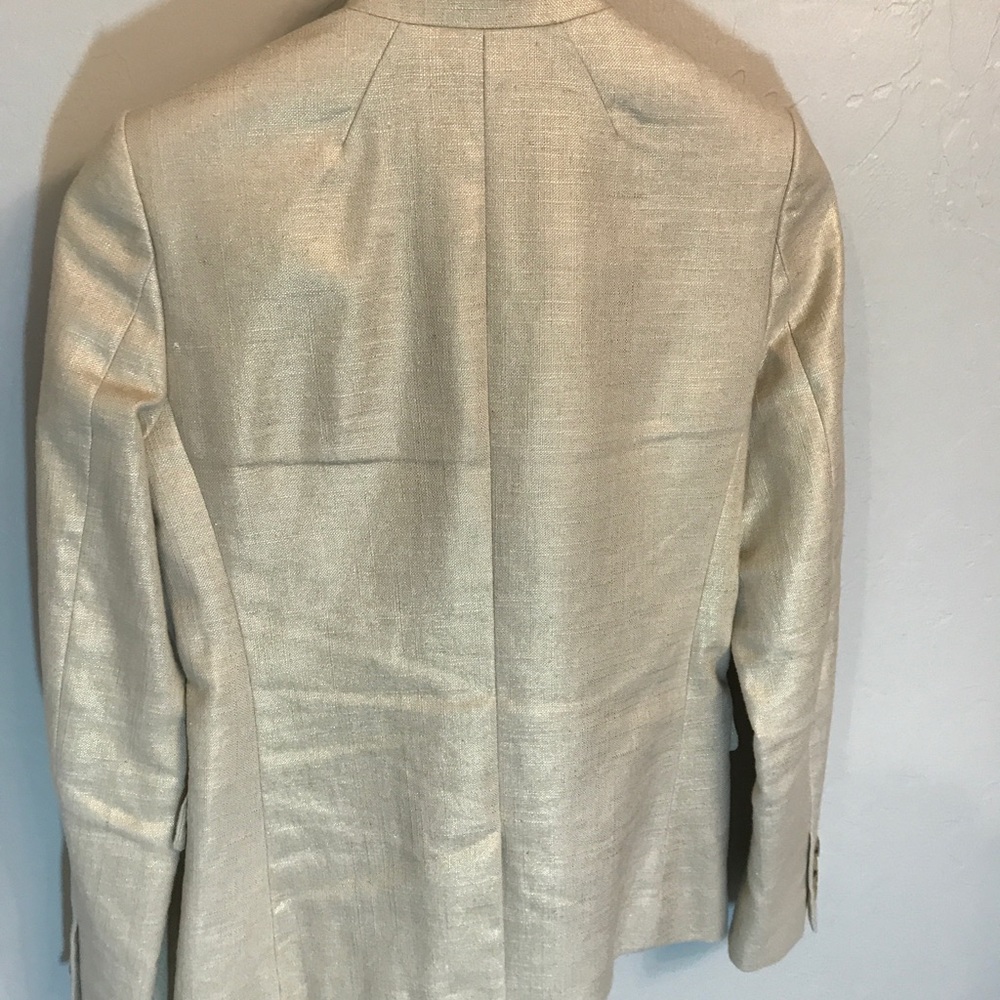 J. Crew Cream Single-Button Textured Blazer - Picture 3 of 7